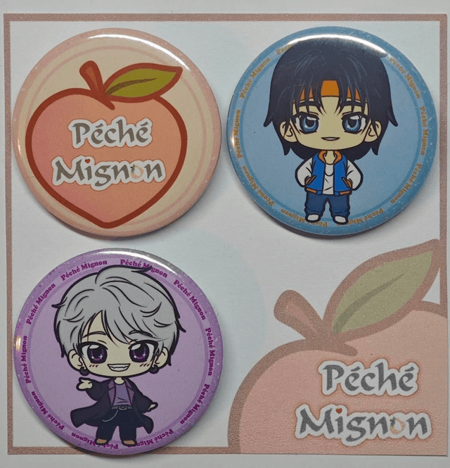 Lot 3 petits badges 
